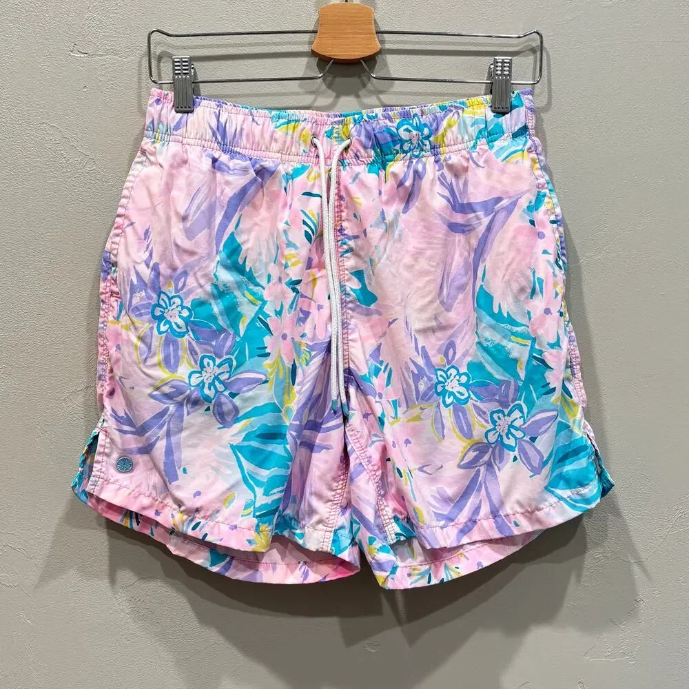 Lilly Pulitzer Men’s Capri Swim Trunks Chick Magnet - Size: Small
